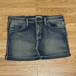 Rue21 Faded Blue Denim Mini Skirt